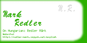mark redler business card